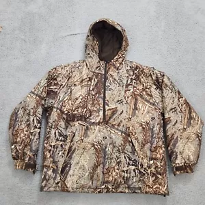 Cabelas Jacket Mens Large Brown Dry Plus Insulation Heavy Mossy Oak Duck Blind - Picture 1 of 16