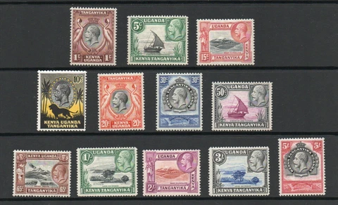 K.U.T. 1935 GV SET TO 5/- M/M Cover
