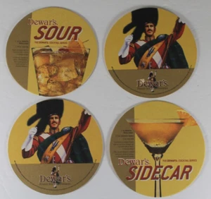 Dewar's Scotch Whiskey 4er Set Papp Untersetzer Set Bar Mancave 4 Durchmesser - Bild 1 von 4
