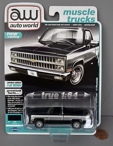 Auto World Diecast 1982 454ci Chevy Silverado C/K 10 Fleetside 1:64 Muscle Truck - Picture 1 of 4
