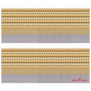 Juego de 100 piezas de brocas de metal giratorio de 3/32" HSS herramienta de broca de metal giratorio de titanio longitud - Imagen 1 de 5