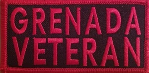 GRENADA VETERAN bestickt aufbügelnder Aufnäher taktische Moral militärisches Emblem - Bild 1 von 1