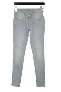 Pepe Jeans Wisp Legging Fit Women W26/L34 Gray New Stretch Zipper Fly - Picture 1 of 6