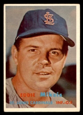 1957 Topps Baseball #350 Eddie Miksis VG *i2 - Image 1 of 2