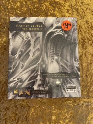 Doom: Master Levels for Doom II Big Box (PC, 1995, id Software) SEALED NEW - Image 1 of 4
