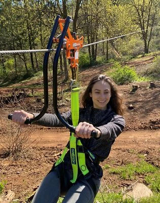 Carro con tirolesa con freno (deporte) - revolucionario sistema de frenos sin desgaste Foto 1 de 4