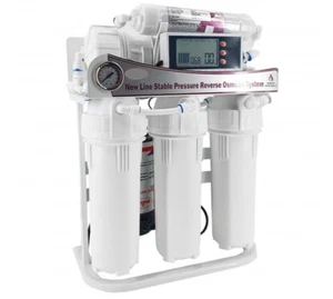 9 Stufen 800 GPD Umkehrosmose Wasser Filter Anlage directflow Biophotonen LCD EU - Bild 1 von 9