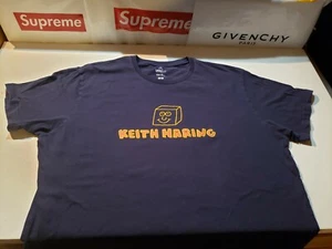 Mens Size XXL Blue Uniqlo Sprz NY KEITH HARING MoMA T-Shirt Special Ed. FREE SnH - Picture 1 of 7