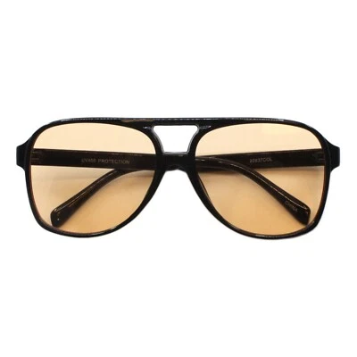 Unisex Sunglasses Vintage Retro Style Pilot Driver Shades UV400 Black - Image 1 of 4