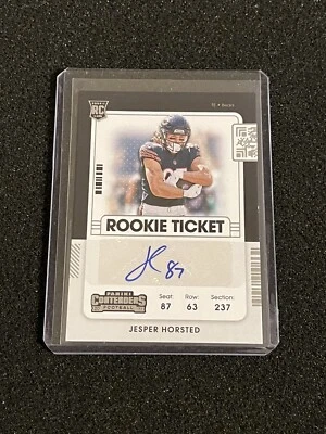 Jesper Horsted 2021 Panini Contenders Rookie Ticket Auto Bears #284 - Image 1 of 2