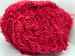 Berlini Hase weiches Garn #3151 rot köstlich 50g 98y geschwollen lange kurze Wimpern - Bild 1 von 7