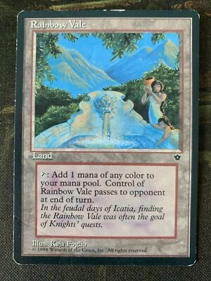 Rainbow Vale DMG-HP Fallen Empires Rare Reserved List English EDH Commander - Image 1 of 4