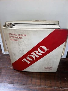 TORO RIDER SNOWBLOWER MOWER DEALER SERVICE/ Operations Manuals 80’s-90’s - Picture 1 of 13
