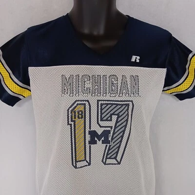Michigan Wolverines Football Jersey XL Youth 14-16 Russell - Image 1 of 4