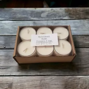 Pineapple & Sage Soy Tealights 12 Count Handmade Fragrant and Essential Oils!  - Picture 1 of 3