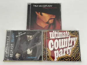 Country Music 3 CD Lot Tim McGraw Greatest Hits Ultimate Party Rab McCullough - Foto 1 di 15