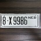 Nebrasca License Plate [8-X9986 Neb] (Collectible)