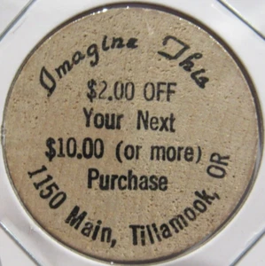 Imagine This Tillamook, níquel de madera o vintage - Oregon - Imagen 1 de 2