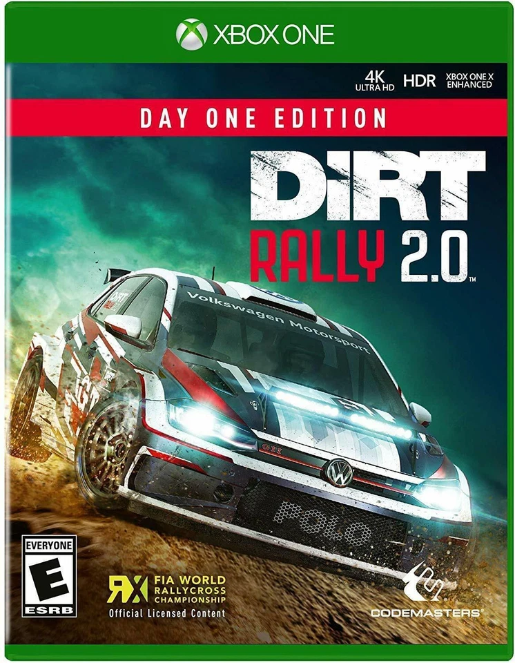 DIRT RALLY 2.0 XBOX ONE NEW! RALLYCROSS RACING CARS, OFF ROAD RACE, MUD WORLD - Image 1 of 1