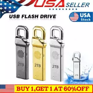 2TB Pens Drive USB 3.0 Metal Flash Drive High Speed U Disk External Memory Stick - Picture 1 of 17