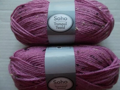 Soho Tranquil Tweed yarn, Orchid, lot of 2 (230 yds ea) - Image 1 of 2