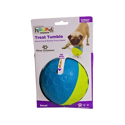 Bola de plástico para rebotar y rodar Treat Tumble de Nina Ottoson - tamaño pequeño Foto 1 de 3