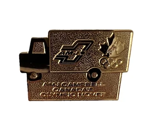 Spilla sponsor Salt Lake City 2002 Olimpiadi AMJ Campbell Canada Movers - Foto 1 di 2