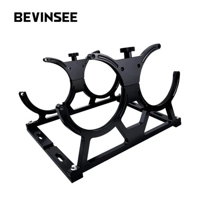 BEVINSEE Aluminum 7" Nitrous Dual Bottle Bracket Holder Kit For 10-15 Lb Bottles — 第 1/4 张图片