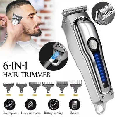 Beard Trimmer Men Cordless Clippers Shaver Razor Type-c Rechargeable Electric