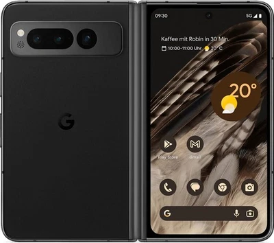Google Pixel Fold 5G 256GB 12 GB RAM Obsidian - Schwarz 7,6 Zoll Android Handy - Bild 1 von 4