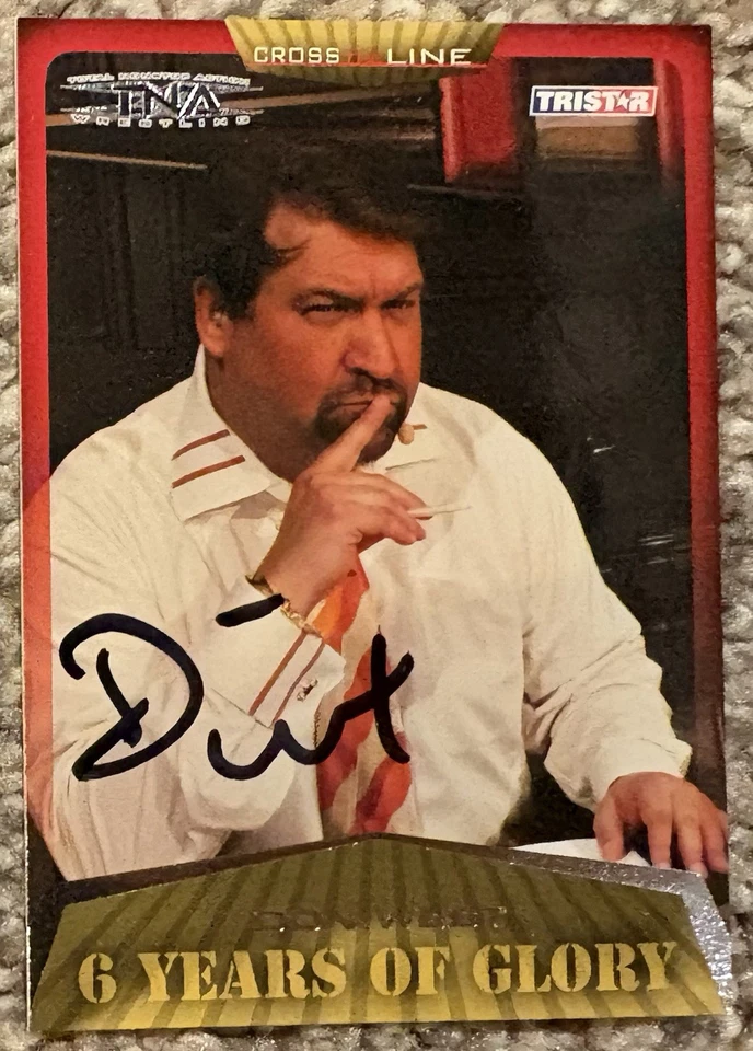 DON WEST TriStar Cross The Line TNA Impact Wrestling AUTÉNTICA TARJETA FIRMADA automática Foto 1 de 1