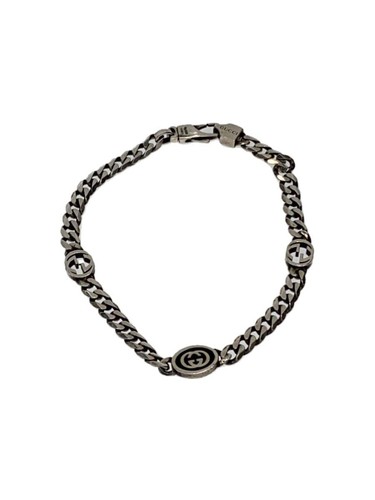 Bracciale Gucci ad incastro G Kihei misura 18 SV925 SLV donna 678660