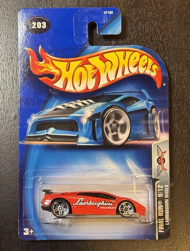 Hot Wheels Final Run 2003 Lamborghini Diablo 9/12 Collector #203 escala 1:64 Foto 1 de 4