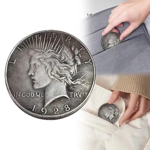 Moneta argento liberty dollaro della pace 1928 da collezione in capsula non circolata - Foto 1 di 7