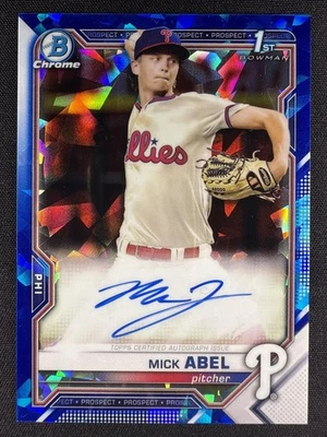 2021 Bowman Sapphire Edition #BSPA-MA Mick Abel 1st Bowman Autograph - Image 1 of 2