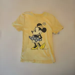 Disney Micky And Friends Minnie Mouse Yellow Tee Shirt - Picture 1 of 3