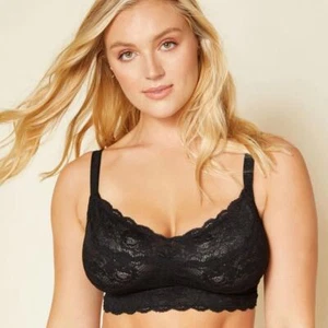 Cosabella Black Never Say Never Curvy Sweetie Lace Bralette Size M - Picture 1 of 6