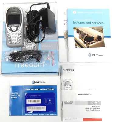 Teléfono celular Siemens C61 - gris y plateado (AT&T inalámbrico) muy raro - nuevo Foto 1 de 3