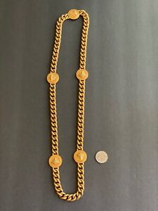 mens gold chain versace