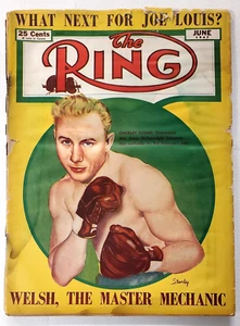 Vintage The Ring Magazine June 1947 Charley Fusari Cover - Rare  - Picture 1 of 9