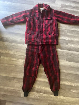 Vintage 1960s WOOLRICH HUNTING OUTFIT Size 42 (mens Large) Pants Are A 40 - Image 1 of 4