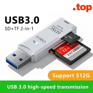 USB 3.0 SD Speicherkartenleser High Speed SDHC SDXC MMC Micro SD Mobile T-FLASH - Bild 1 von 10
