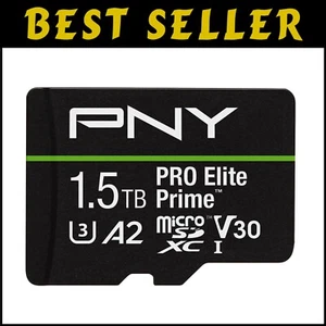 High-Speed 1.5TB PRO Elite Prime U3 V30 microSD Card for 4K UHD Filmmaking - Photo 1 sur 10