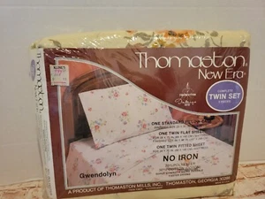Vintage Thomaston New Era Floral 3 Piece Sheet Set Twin NEW Gwendolyn Cottage - Picture 1 of 9
