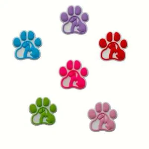 6pcs Paw Print Series Shoe Charms For Crocs - Picture 1 of 2