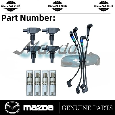 Bobina de encendido genuina Mazda RX-8 SE3P 13B + bujía + juego de cables, kit de alta tensión Foto 1 de 4