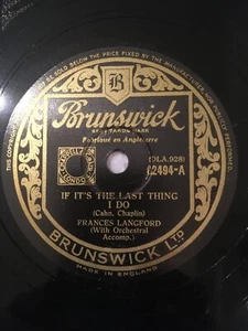 * FRANCES LANGFORD (Vocal) - Everything You Said Came True / If It's The Last Th - Picture 1 of 4