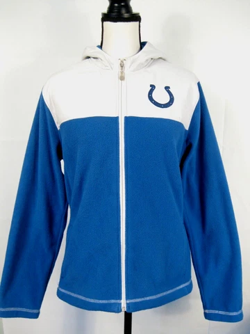 Team Apparel Womens Large NFL Indianapolis Colts Sweatshirt Hoodie Long Sleeve Cover
