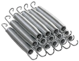 Trampoline Replacement Springs from 3.5" to 9" Heavy-Duty Galvanised - Set of 15 - Picture 1 of 17