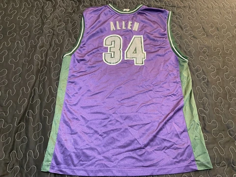 Vtg Reebok RAY ALLEN #34 Milwaukee Bucks Jersey Mens Adult XL Cover